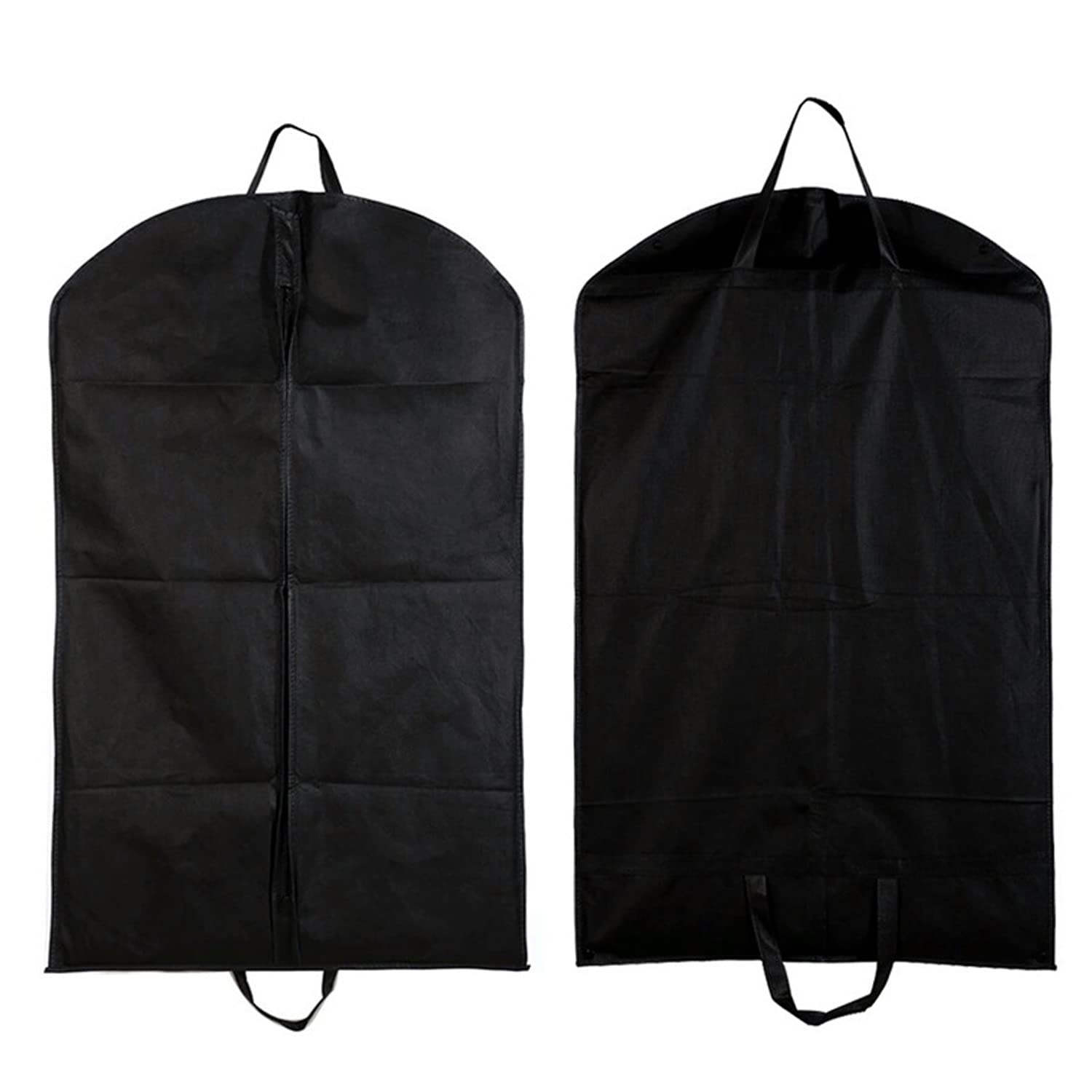 NINVVS 1 piece suit dust bag, dust cover, storage bag, suit cover; for suits, coats, jackets, tuxedo reusable full zipper garment bag black (60 * 100cm) (XZFCD)
