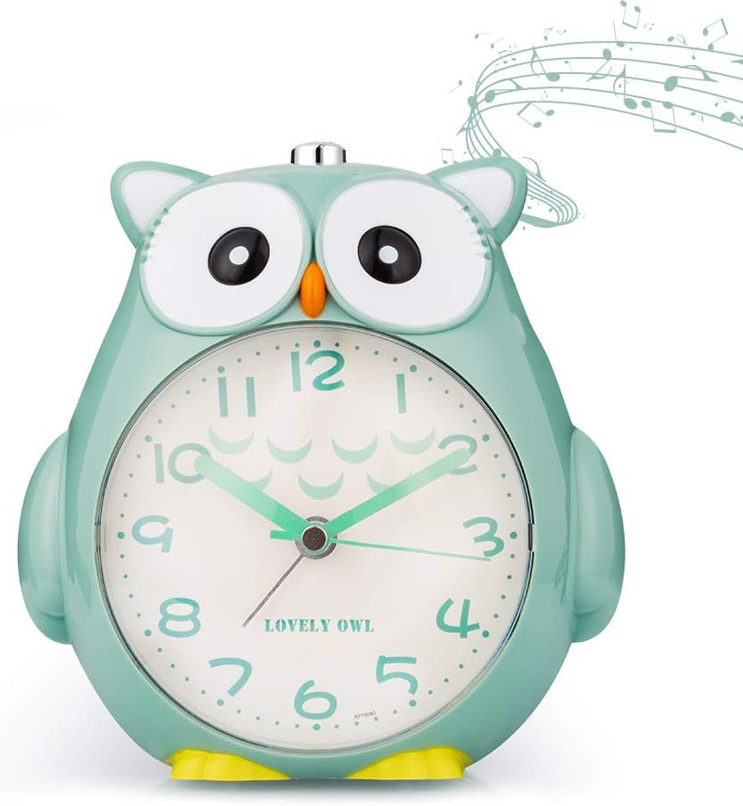 Owl Alarm Clock for Kids with Night Light and Snooze for Girls Battery Operated Amazon.co.uk