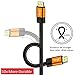 IBRA Orange HDMI-13ft-UHD HDMI 2.0(4K@60Hz) Ready-18Gbps-28AWG Braided Cord-Gold Plated Connectors-Ethernet,Audio Return-Video 4K 2160p,HD1080p,3D,Compatible with Xbox PlayStation PS3 PS4 PC TV