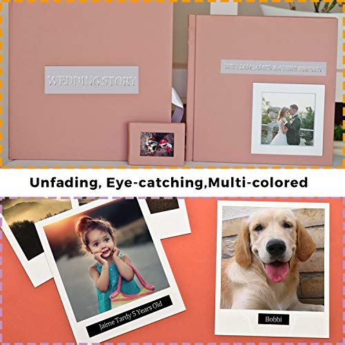 Pristar Compatible Embossing Tape 3D Plastic Label 3/8 Inch 9mm Self