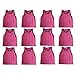 BlueDot Trading Adult Sports Pinnie Scrimmage Training Vest for Team Practice For Multiple Sports - Soccer, Softball, Football, and Basketball, Pink, 12 Pack