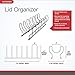 Spectrum Diversified Euro Arch Kitchen Lid Organizer for Plates, Cutting Boards, Bakeware, Cooling Racks, Pots & Pans, Serving Trays, and Reusable Containers