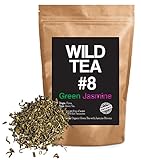 Green Jasmine Tea, Wild Tea #8 Premium Loose Leaf Green Tea with Jasmine - Organically Grown (4 ounce)