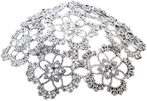 ウェディングブライダルアクセサリー ワンピース合金のラインストーンブライダルティアラの結婚式の女性の帽子 シルバーウェディングアクセサリー 結婚式舞台公演に適しています Ecolebourgeois Be