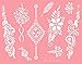 Reusable Micronet Mesh Stencil Tattoo Stencil Template 6 Large Sheet Set Pink