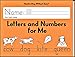 Handwriting Without Tears Letters and Numbers Kindergarten