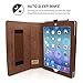 Snugg iPad 2 Case - Smart Cover with Kick Stand (Distressed Brown Leather) for Apple iPad 2
