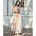 Ruiyige Women's Sleeveless Halter Neck Vintage Floral Print Maxi Dress Pink M