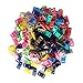 Elife 200 PCS (20 Assorted Colors) 3/8” Contoured Side Release Plastic Buckles