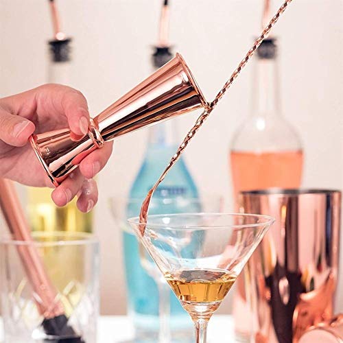 ARTFFEL Langlebiges 13-teiliges Barkeeper-Set, Shaker, Edelstahl, gesund (Farbe: Gold) – Bild 4