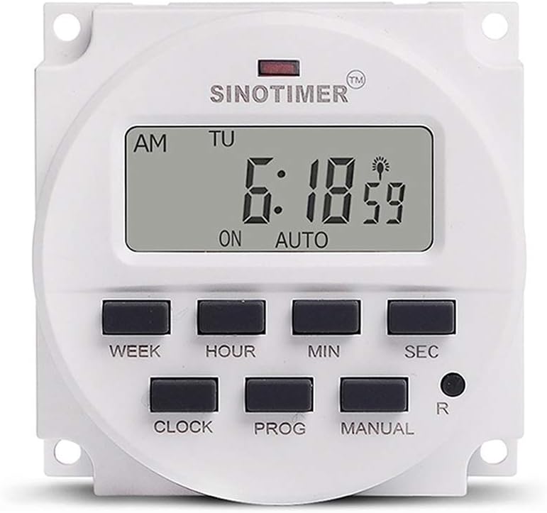 1 Second Interval 220VAC Power Supply 7 Days Weekly Programmable Digital Electronic Lighting Daily Timer Switch