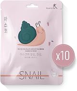 BeautyKei Korean Snail Jelly Sheet Mask Pack of 10 - Deep Moisturizing view 1
