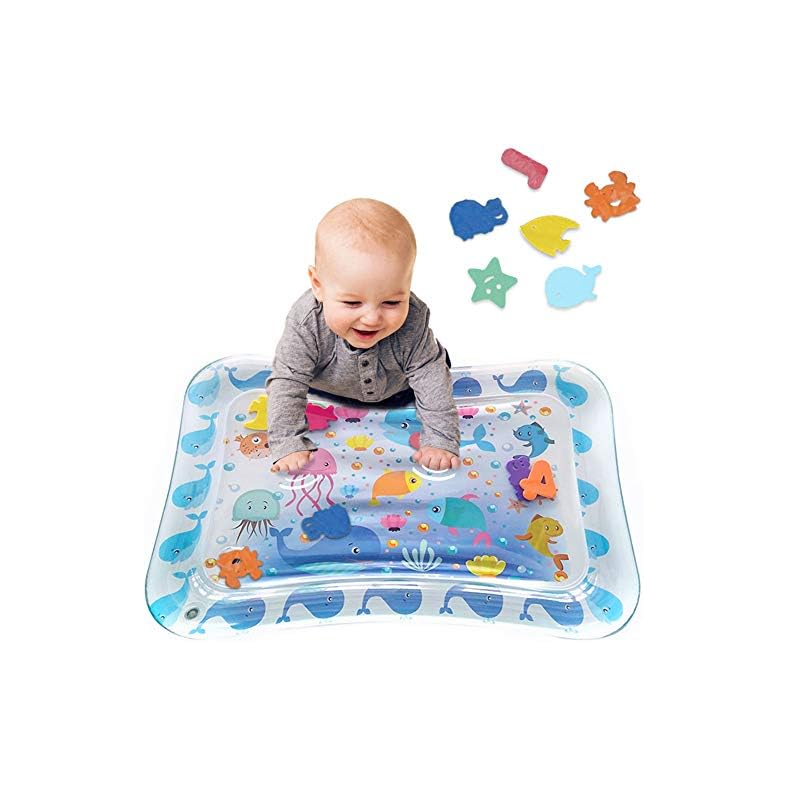 Airlab Tummy Time Baby Water Play Mat Inflatable Toy Mat for Infant & Toddlers Activity Center for 3 6 9 Months Newborn…