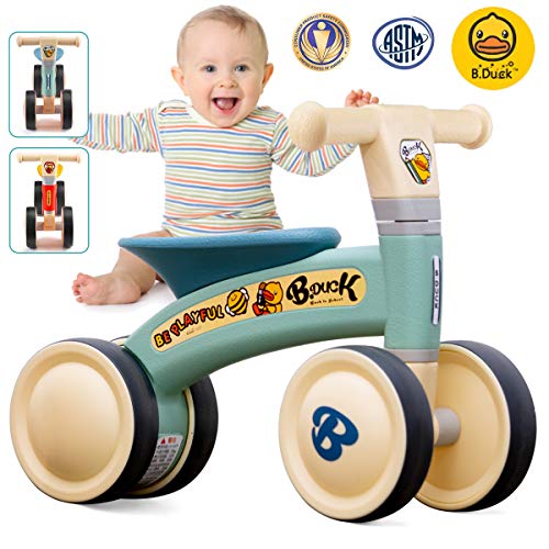 Reeple Baby Balance Bikes 10-24 Month Children Walker Riding Toys for 1 Year Old Boys Girls Kids Gifts No Pedal Infant 4 Wheels Toddler Bicycle Best First Birthday New Year Holiday - Thumbnail 6
