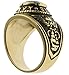 Sujak Jewelry US Navy Blue CZ 18K Gold Overlay Men's Ring size 8 9 10 11 12 13