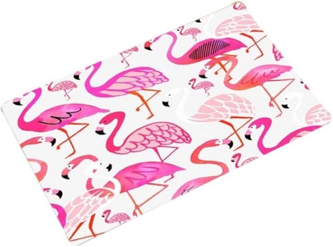 GKLKU Anti-Rutsch-Pad Dicker Flamingo 40 * 60cm Strand Teppich Teppich