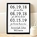CANARY ROAD Adoption Dates Print | Adoption Gift | Gotcha Gift | Gotcha Day |Adoptive Parents Gift |Gotcha Day - Adoption Gift Personalized Art Child Keepsake Gift Boys and Girls Adopt Adopted Present