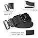 Webbing Riggers Gun Belt for Men' SANSTHS Tactical Metal Buckle Outdoor Pants Belt with Velcro Suits 44'' Waist