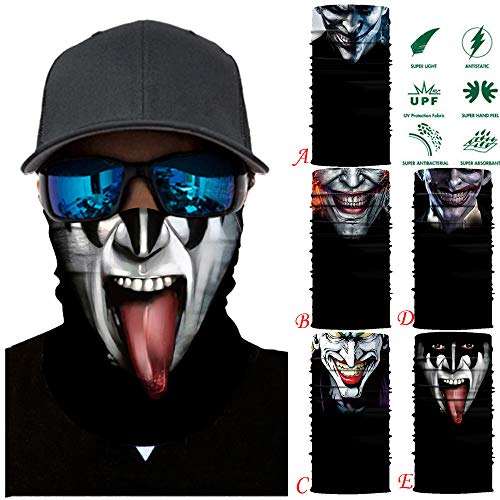 HighlifeS Cycling Motorcycle Neck Tube Ski Scarf Face Mask Balaclava Halloween Party (22E) - Thumbnail 3
