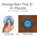 The Anti-Anxiety 360 Spinner Helps Focusing Fidget Toy [3D Figit] Tri-Spinner EDC Focus Toy for Kids & Adults - Best Stress Reducer Relieves ADHD Anxiety Boredom Metal Bearing (Blue)