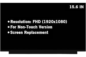 HOYRTDE 15.6" Screen Replacement for Acer Nitro 5 AN515-55 N20C1 FHD 1920x1080 144Hz 40Pin Non-Touch LED LCD Display Screen Panel