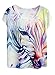 futurino Short Sleeve for Women Tee for Dream Mysterious Horse Oil Printing Tops Loose Casual T-Shirt (L, Multi)