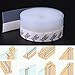 TBWHL Shower Door Bottom Seal Strip Silicone Rubber Sealing Sticker 16 Feet Translucent for Glass Sliding Doors/Shower Enclosures, Self-Adhesive Dust/Noise Proof Weatherstrip (35mm)