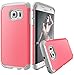 E LV Case for Galaxy S6 Edge case (Shock Proof Defender) Slim Cover Protection for Samsung Galaxy S6 Edge - [RED Melon/Grey]