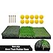 Keenstone Turf Golf Hitting Mat (12 Golf Tees & 1 Rubber Tee & 3 Position Marks Included) - Portable Heavy Duty Rubber Base Golf Grass Mat for Indoor or Outdoor Training (S(12” x 25”))
