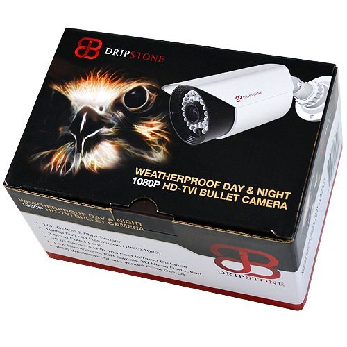Dripstone 2.0MP 1/3" CMOS HD-TVI 1080p Full HD Mini Bullet Camera 3.6mm Fixed Lens IP66 White - Thumbnail 2