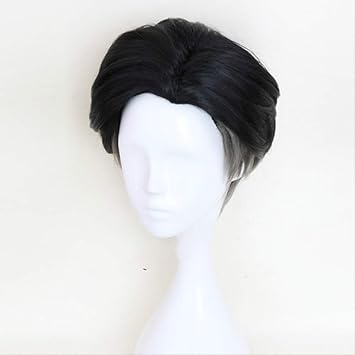 black 30 cm wig