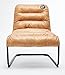 Zenree Comfortable Padded Collapsible Armless Lounge Chair Golden Micro Fiber Soft Cushion for Living Room Dorm Bedroom Patio