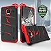 Motorola Moto Z Case, Zizo [Bolt Series] with FREE [Moto Z Screen Protector] Kickstand [12 ft. Military Grade Drop Tested] Holster Belt Clip- Moto Z