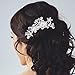 Bridal Hair Comb Wedding Hair Accessories for Brides and Bridesmaids Crystal Simulated Pearl Silver for Wedding Hair Clips for Girls and Women