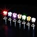 IC ICLOVER Led earring,1 Pairs Cool Shiny Glowing Led Lighting Stud Earring For Hallowmas Thanksgiving Day Christmas Gift-Green