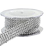 Arts Craft 4 Lines Diamond Ribbon, 3mm, Silver