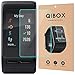 Compatible with Garmin Vivoactive HR Tempered Glass Screen Protector (3-Pack), QIBOX 9H Hardness Multi-Layer Explosion-Proof and Anti-Bubble Screen Guard for Vivoactive HR