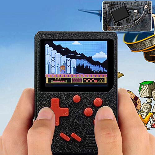 LiPing Retro Mini Handheld Video Game Console Gameboy Built-in 168 Classic Games for Kids Play Fun at Home Office Desk Top Anywhere by (Black) - Thumbnail 6