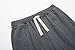 Leward Men's Casual Classic Fit Cotton Gym Short (L, Dark Grey)