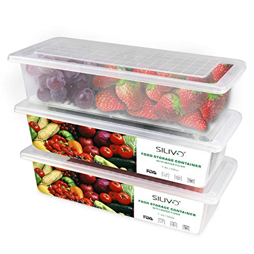 SILIVO Food Storage Containers for Fridge