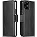 ProCase iPhone 11 Genuine Leather Case, Vintage Folio Flip Case with Card Holders Kickstand Leather Wallet Case for iPhone 11 2019 -Black