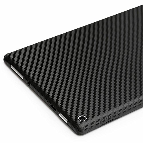 ArmorSuit MilitaryShield - Fire HD 8 Screen Protector (6th Gen - 2016 Release) + Black Carbon Fiber Skin Back Protector w/ Lifetime Replacements - Front Anti-Bubble Ultra HD Shield