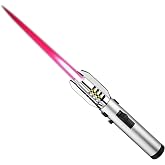 Large Torch Lighter, Windproof Butane Lighters with Flame Adjustable, Refillable, Jet Flame, Flame Switch Lock, Cool Lighter for Men.(Gas Not Include)