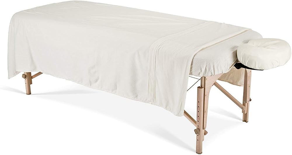 EarthLite Flannel Massage Table Sheet Set 3 Piece Commercial Grade UK