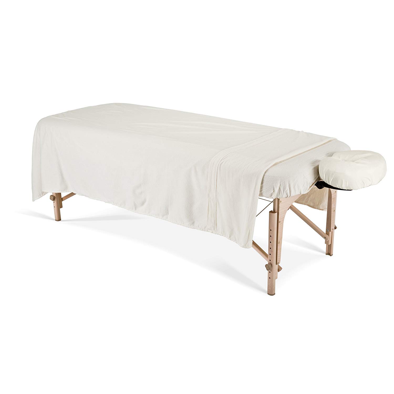 Earthlite Unisex EARTHLITE Flannel Massage Table Sheet Set Commercial Grade Soft Double Napped 3 Piece Set Top, Natural, Approx 147cm x 223.5cm top fits up to 83.8 cm 190.5cm bottom fitted 8.5cm thick UK