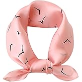 FEIBOON Mulberry Silk Scarfs Neck Scarf 21" Small Square Scarfs hair scarf bandana Neckerchief Headscarf for Women