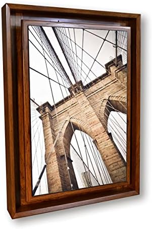 Hidden Compartment Picture- Wall Mounted Type 1- Medium (Dark Hickory - Brookly Bridge)