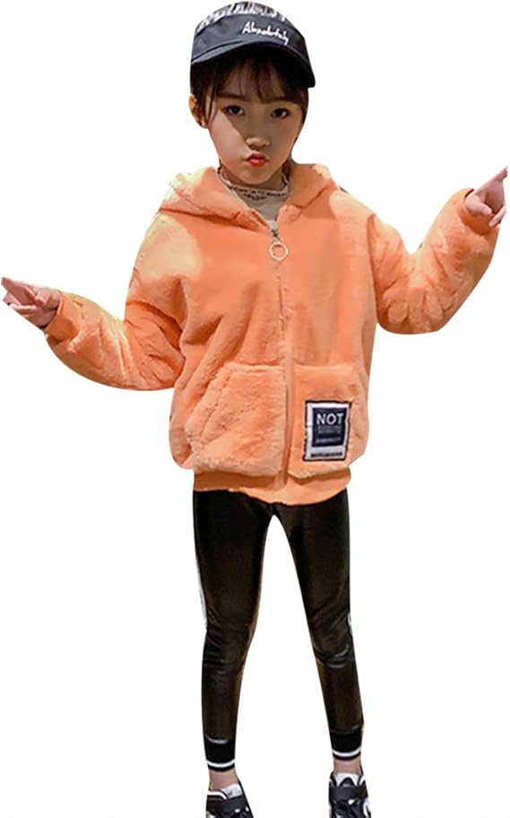 Amazon Godlovefull 韓国子供服 トップス キッズ 女の子 冬服 アウター ふわふわ 中綿アウター 防寒抜群 フード付きアウター マキシ丈 ジュニア服 カワイイ コート ジャケット 通販