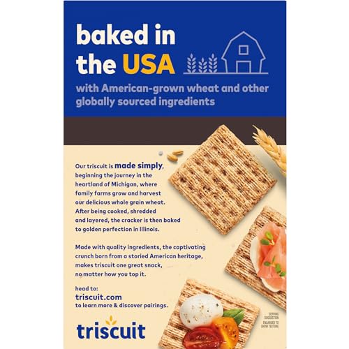 TRISCUIT CRACKED PEPPER & OLIVE OIL WHOLE GRAIN WHEAT CRACKERS, 8.5 OZ
