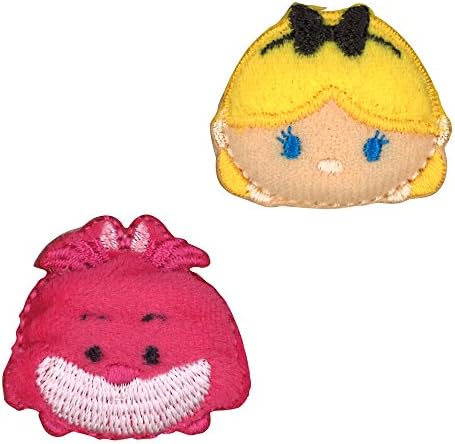 Minoda Disney TSUM TSUM badge Alice &amp; Cheshire Cat D01Y0481